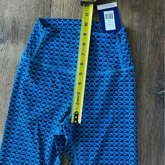 NWT Addison Bay Everyday Legging 7/8 Length Lake Geo Blue White Size Small - Picture 10 of 11